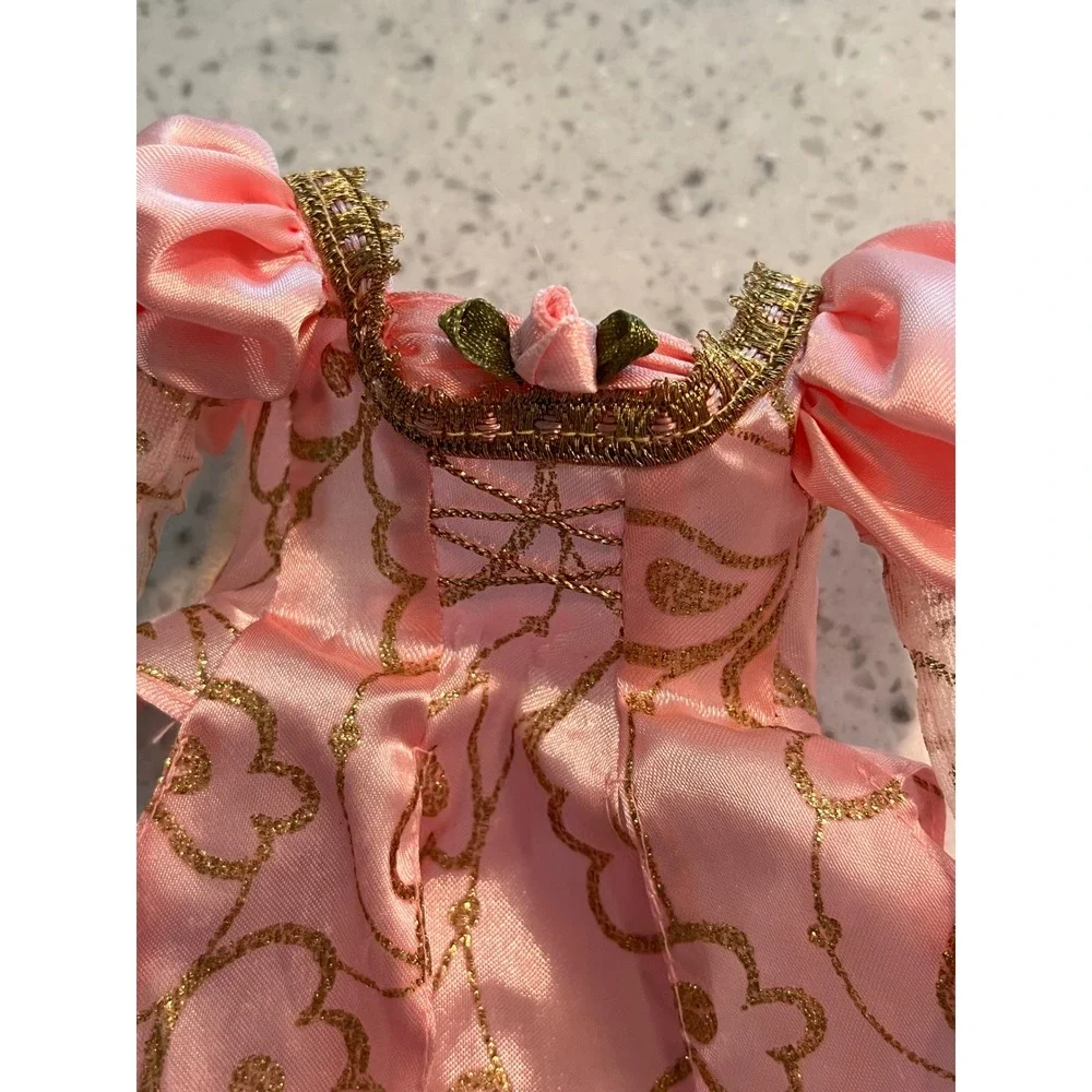 1997 Rapunzel Barbie Outfit Top Only Pink‎ Gold